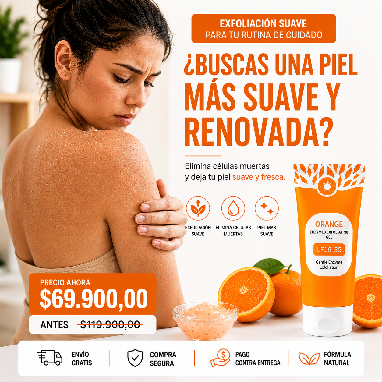 Exfoliante Enzimático de Naranja